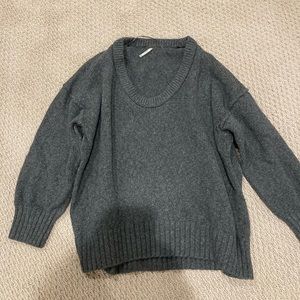 Free People Brookside Tunic Sweater scoop neck